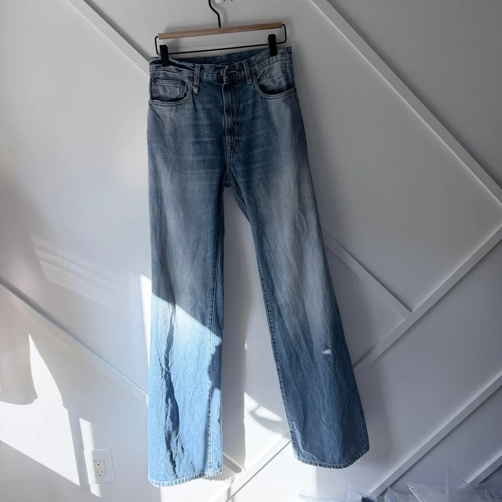 R13 Jane High Waisted Wide Leg Jeans - 27 (fits small) - Picture 3 of 17